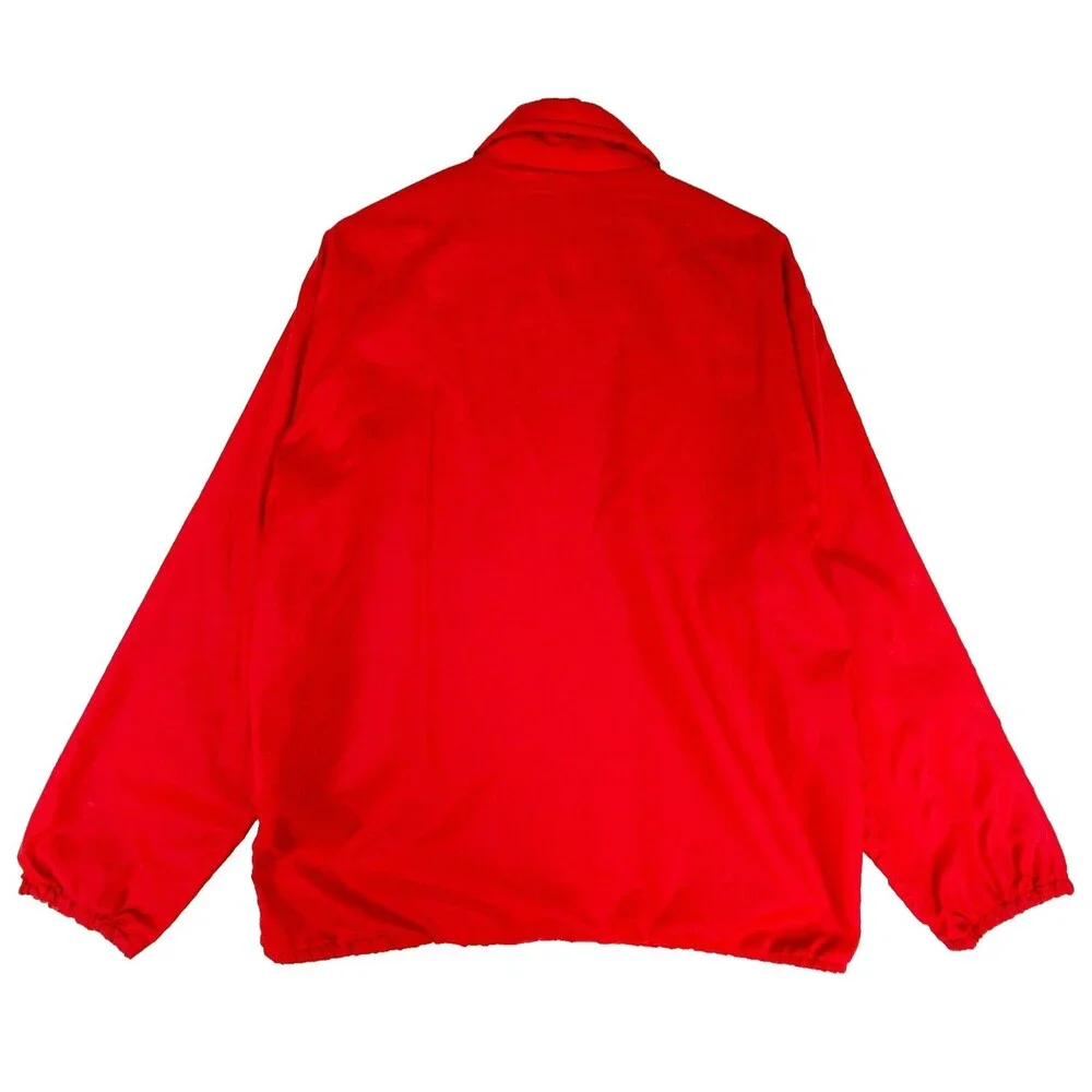 Pla Jac by Dunbrooke Vintage Windbreaker Jacket M Wichita Fire Department Red
